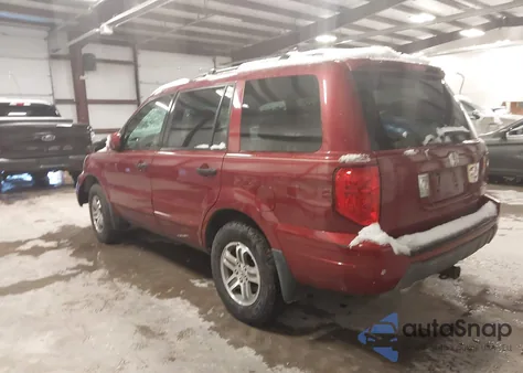 2005 Honda Pilot Ex-L from USA, damaged, VIN 5FNYF18635B062551